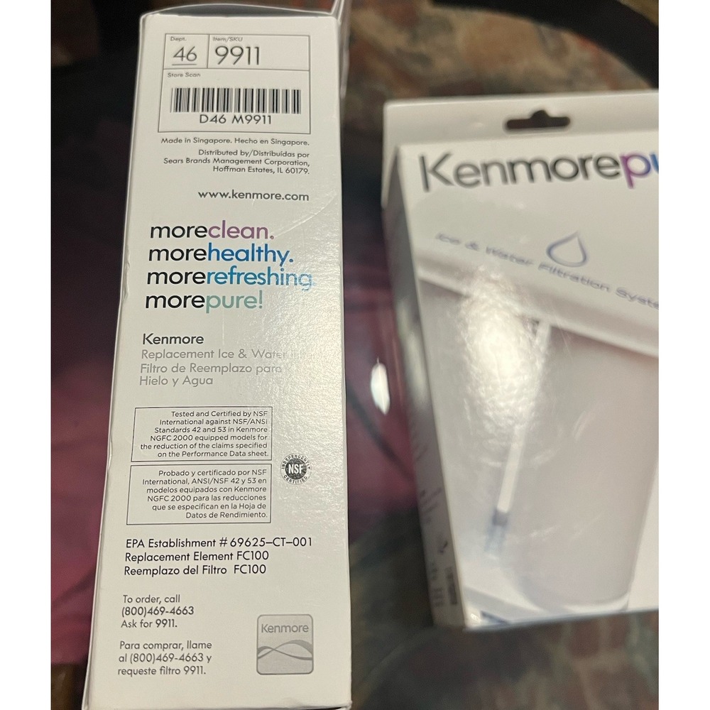 Kenmore 9911 Refrigerator Fridge Ice Water Filter Fits Frigidaire WF2CB Lot Of 2 - Picture 5 of 5